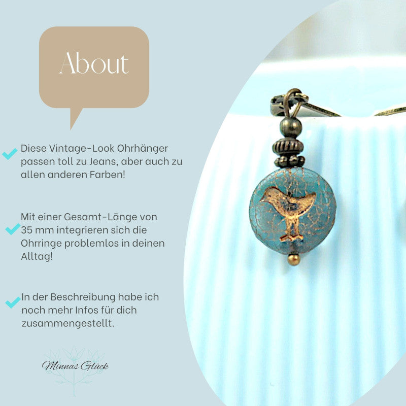 Ohrringe mit tschechischen Perlen