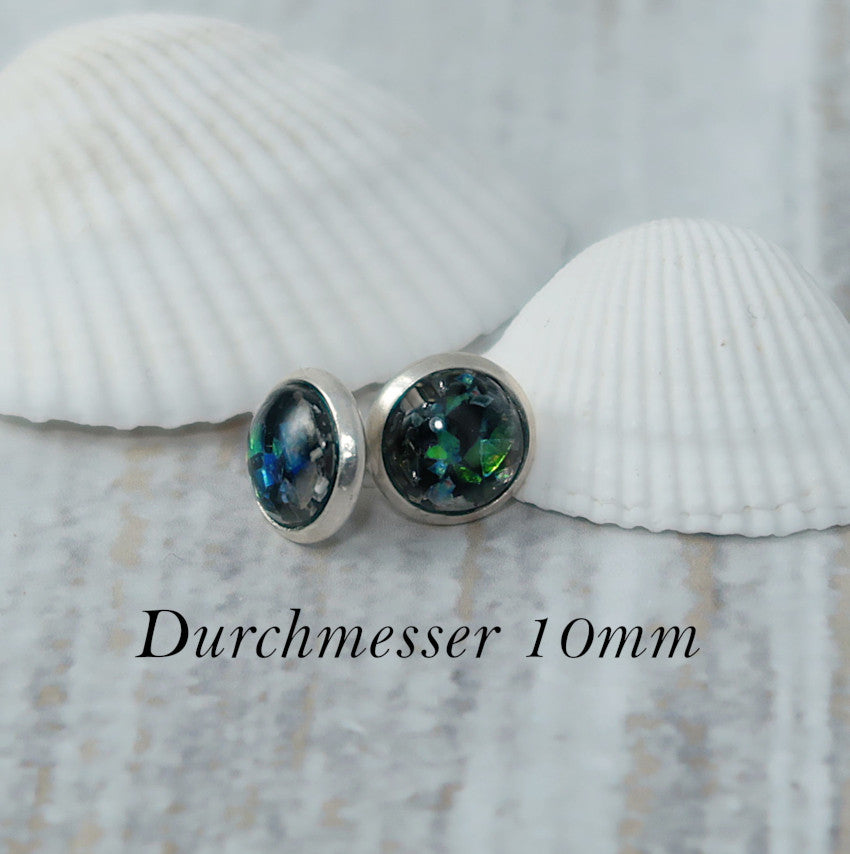 cabochon Ohrringe, stecker, 10mm